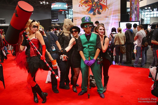 Cosplay: Harley Quin, Joker, Scarecrow, Catwoman and Riddler