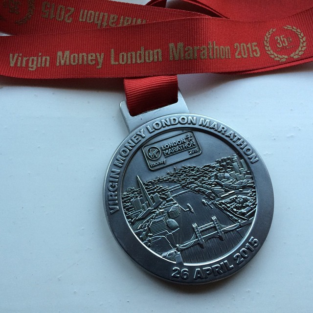 Virgin Money London Marathon 2015 finishers medal