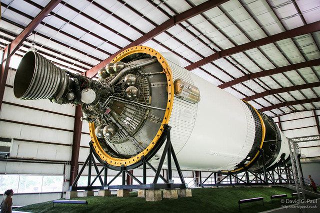 A section of the Saturn V rocket