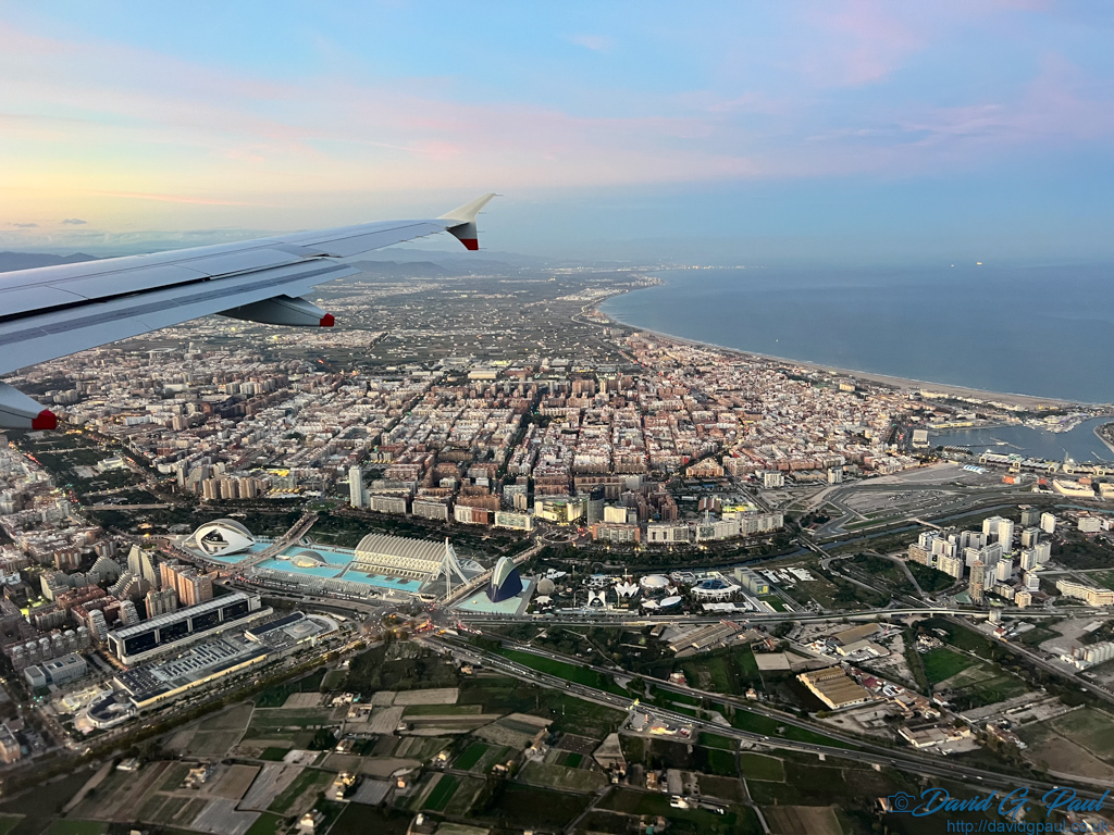 Flying into Valencia