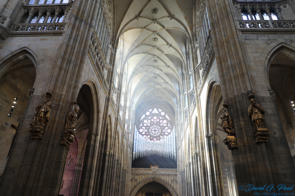 Inside St. Vitus Cathedral, Prague
