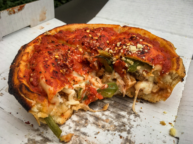 Deep dish pizza