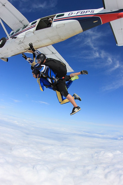 Leaving the aircraft