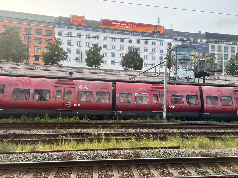 Train from CPH to Copenhagen Central Station
