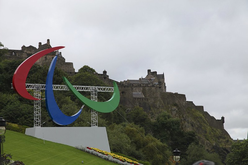 Paralympics Logo and Edinburgh Castle