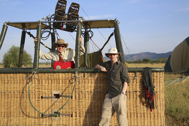 Me, Captain Nick, and the hot air balloon