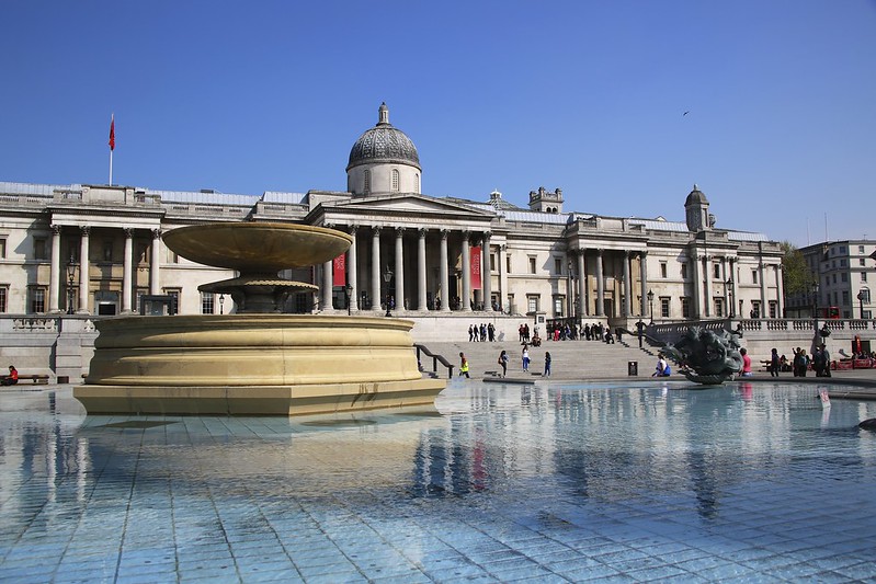 Trafalgar Square and the National Gallery