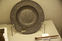 Pewter Paten and Yew Pin