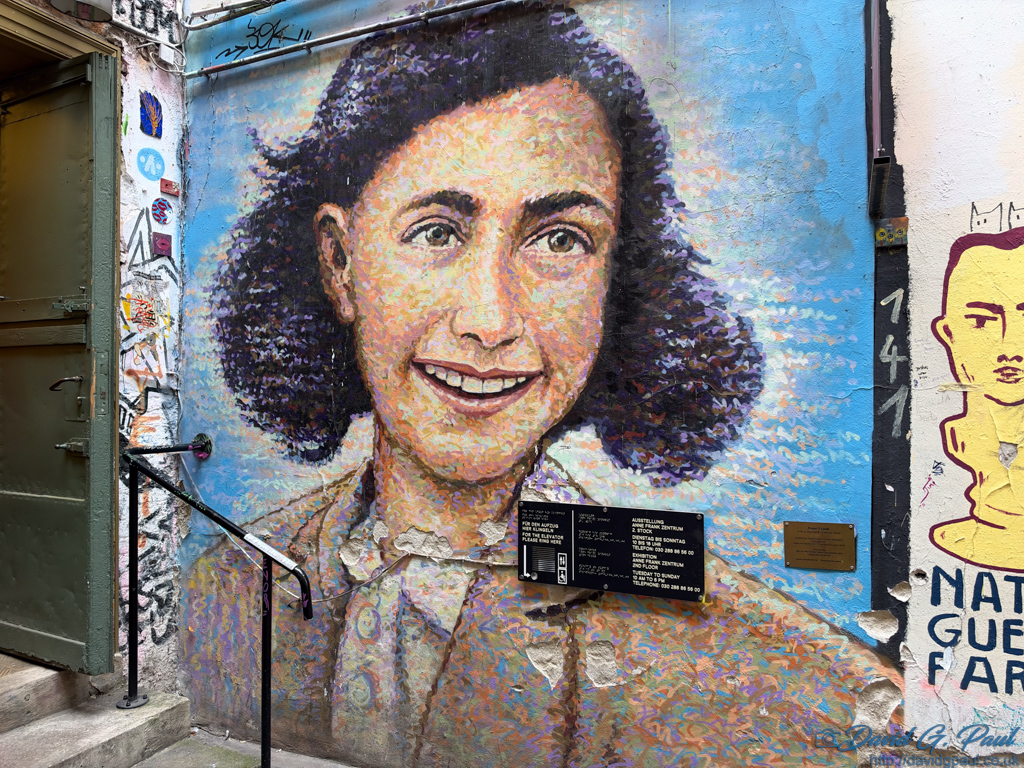 Mural of Anne Frank